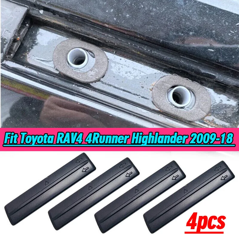 

4x Roof Rack Removal Hole Cover Fit Toyota RAV4 4Runner Highlander 2009-18 2017