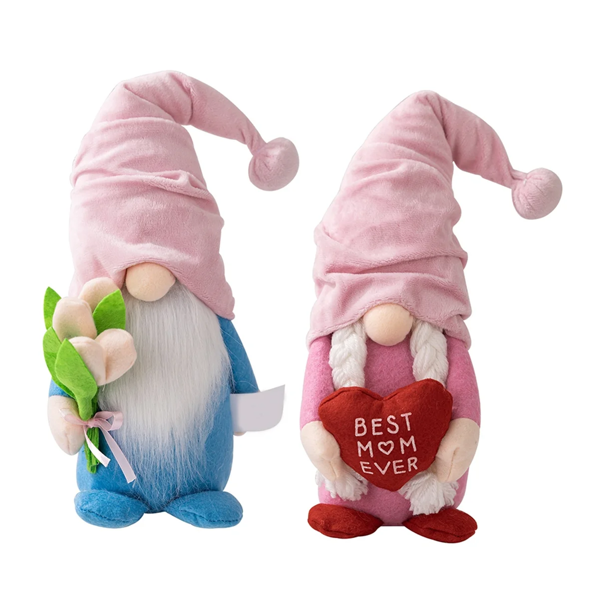 2PC Mothers Day Gnome Decorations Gifts, Spring Gnomes Plush Best Mom Ever Gifts Mother'S Day Decorations for Home Decor