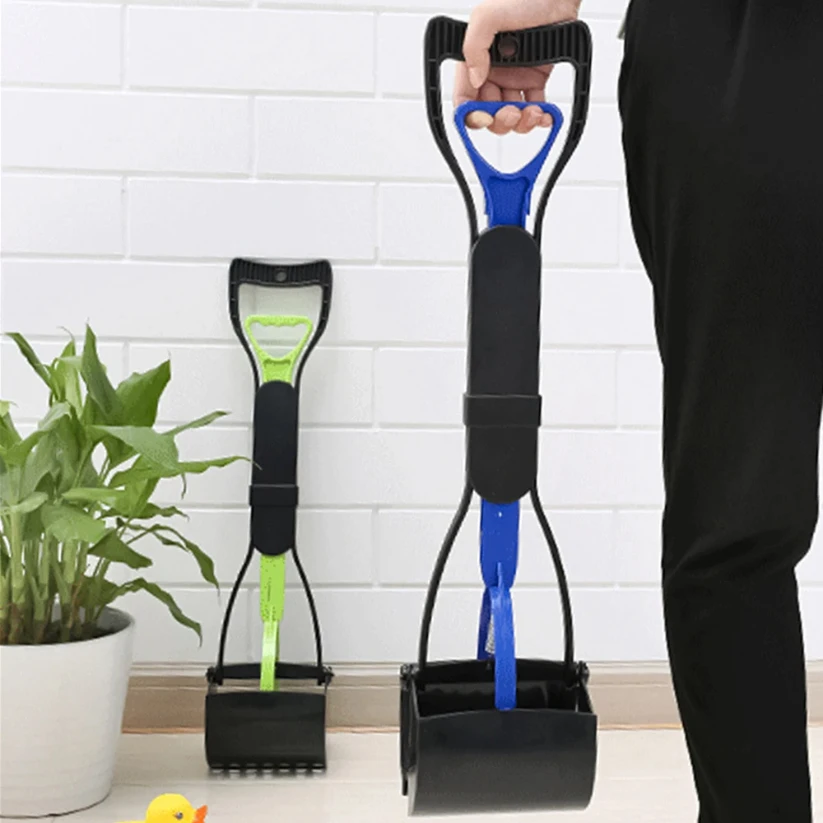 Long Handle Pet Pooper Scooper Pet Waste Picker Jaw Poop Scoop Outdoor Animal Feces Cleaner Dogs Excrement Collector Clean Tools