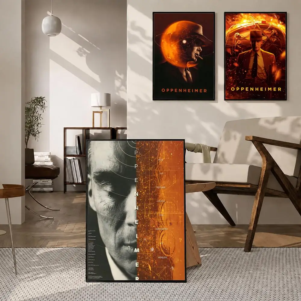 Movie Oppenheimer Poster High-definition  stickers, suitable for bedroom, living room, home decoration