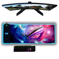 City Asus Rog Mouse Pad with Wireless Charger Rgb Mat Republic of Gamers Mouse Mat Pc Accessories Led MousePads Gaming Play Mats