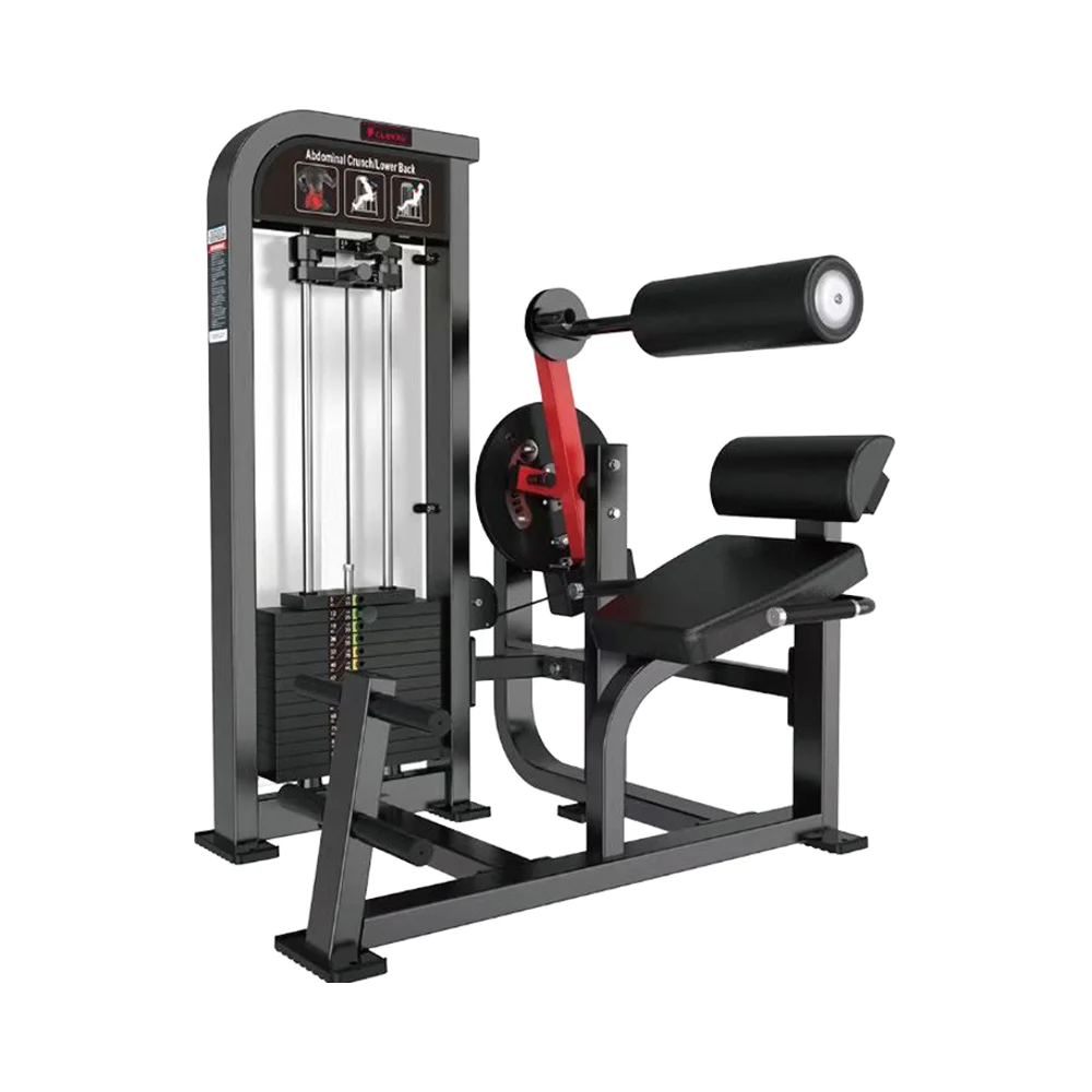 

Dual Functional Steel ABS Workout Machine Durable for Back Core Leg Muscle Fitness Exercise with Pin Load Selection