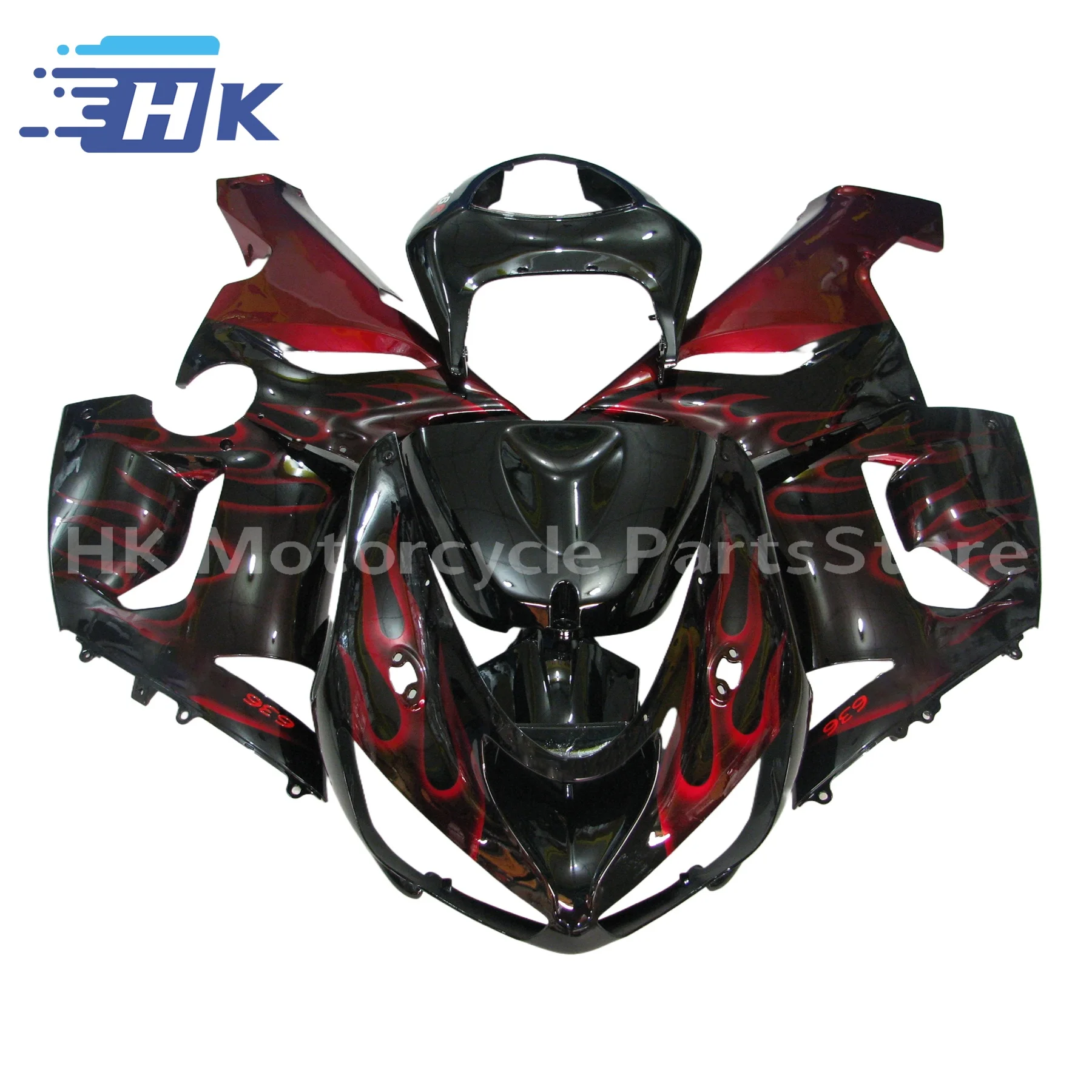 

Комплект обтекателя мотоцикла для KAWASAKI ZX6R ZX-6R ZX-636 2005 2006, комплект кузова, высокое качество, впрыск ABS