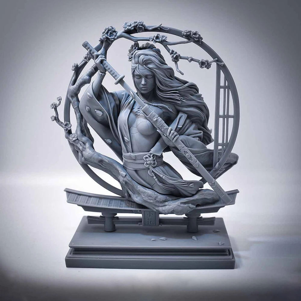 Kit de figurine de portrait demi-longueur en résine 1/11, thème fantastique, GK non assemblé et non peint