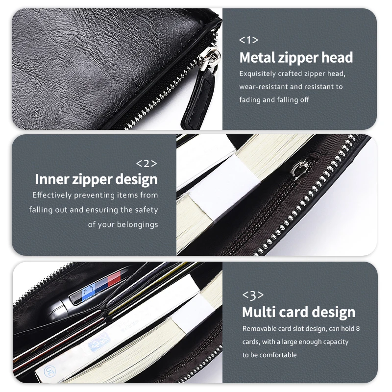 Car Passport Cover Driver License Case Credit Card Holder Wallet For Hyundai N Line Tuscon NX4 I20 I30 I10 Sonata Elantra - view 5