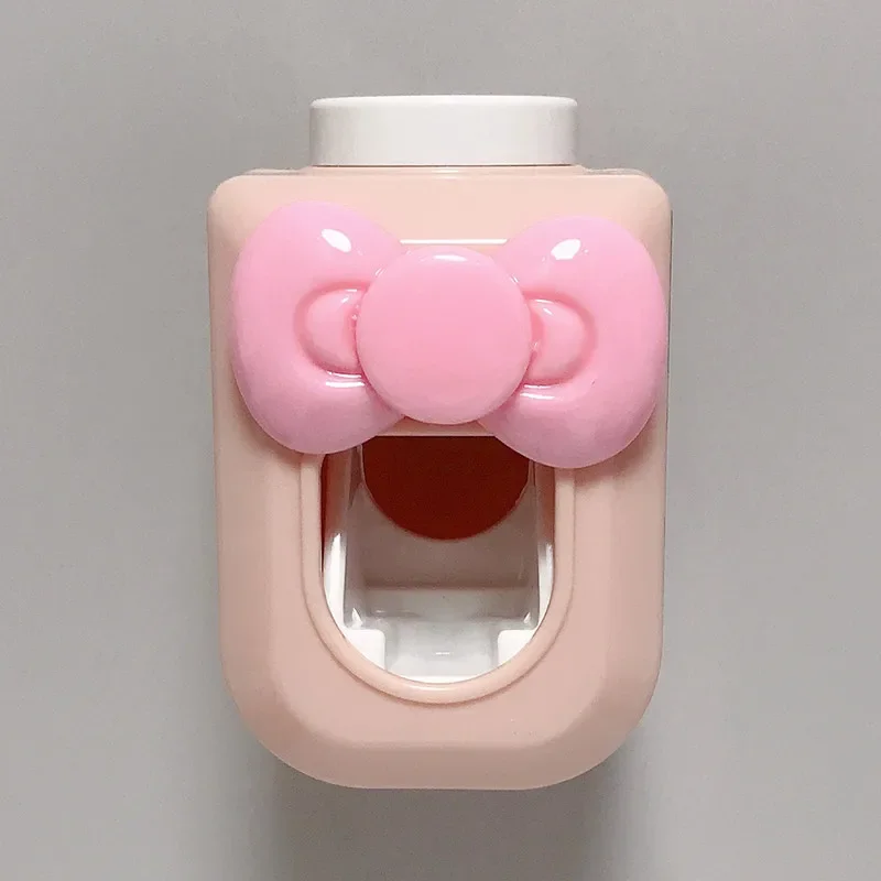 Hello Kitty Toothpaste Squeezer Sanrio Kawaii Cartoon Automatic Toothpaste Dispenser for Children Bathroom Supplies New 2024 Hot