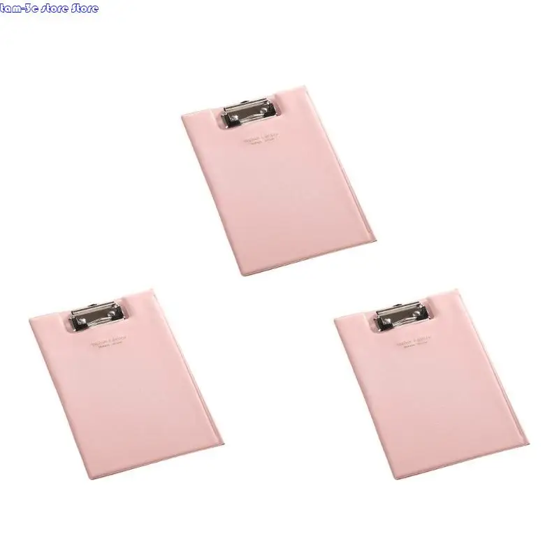 명확한 내부 포켓 가죽 클립 보드 폴더 비즈니스 컨퍼런스 회의 폴더가있는 D0UA 접이식 클립 보드 클립 보드