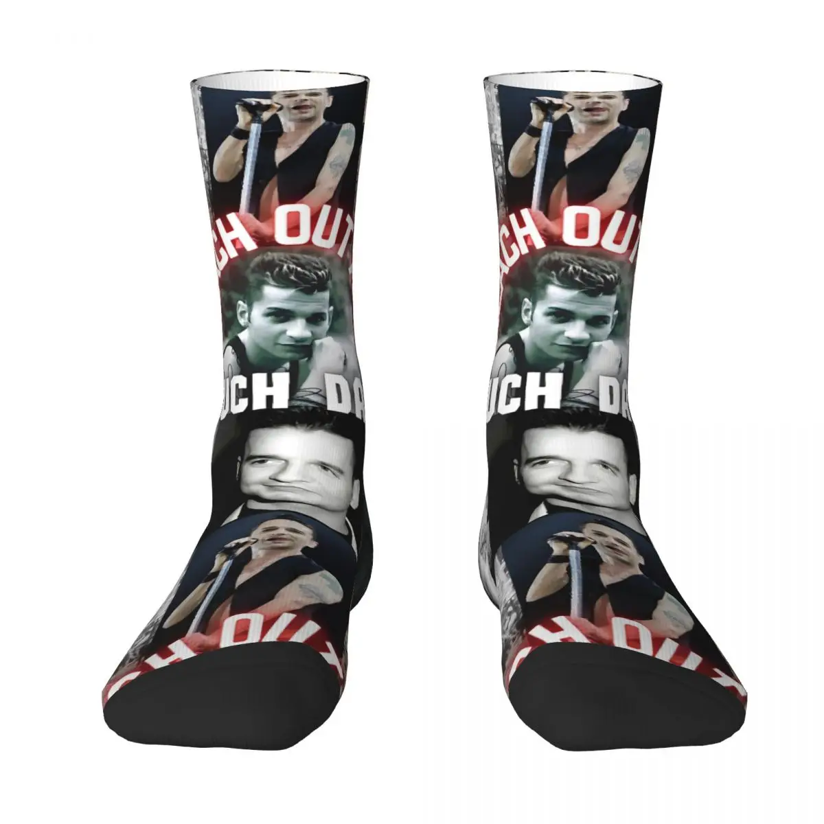 Dave Gahan Reach Out Stockings Graphic Funny Socks Spring Non Skid Socks Men's Climbing Breathable Socks