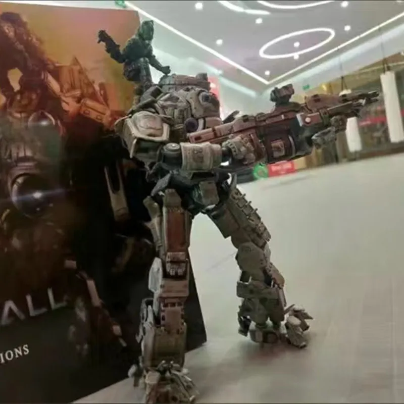 27cm Titanfall 2 Atlas Action Figure Weapon Set Plastic Collectible Play Arts Pa Action Toy Game Figures Birthday Kids Gift