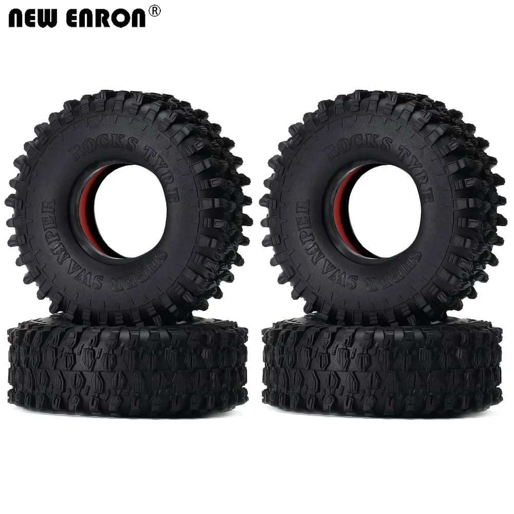 

NEW ENRON 1.9 inch Super Swamper Rocks 120mm Rubber Tyre Tires For RC 1/10 Crawler Car Axial SCX10 90046 AXI03007 CC01 D90 D110