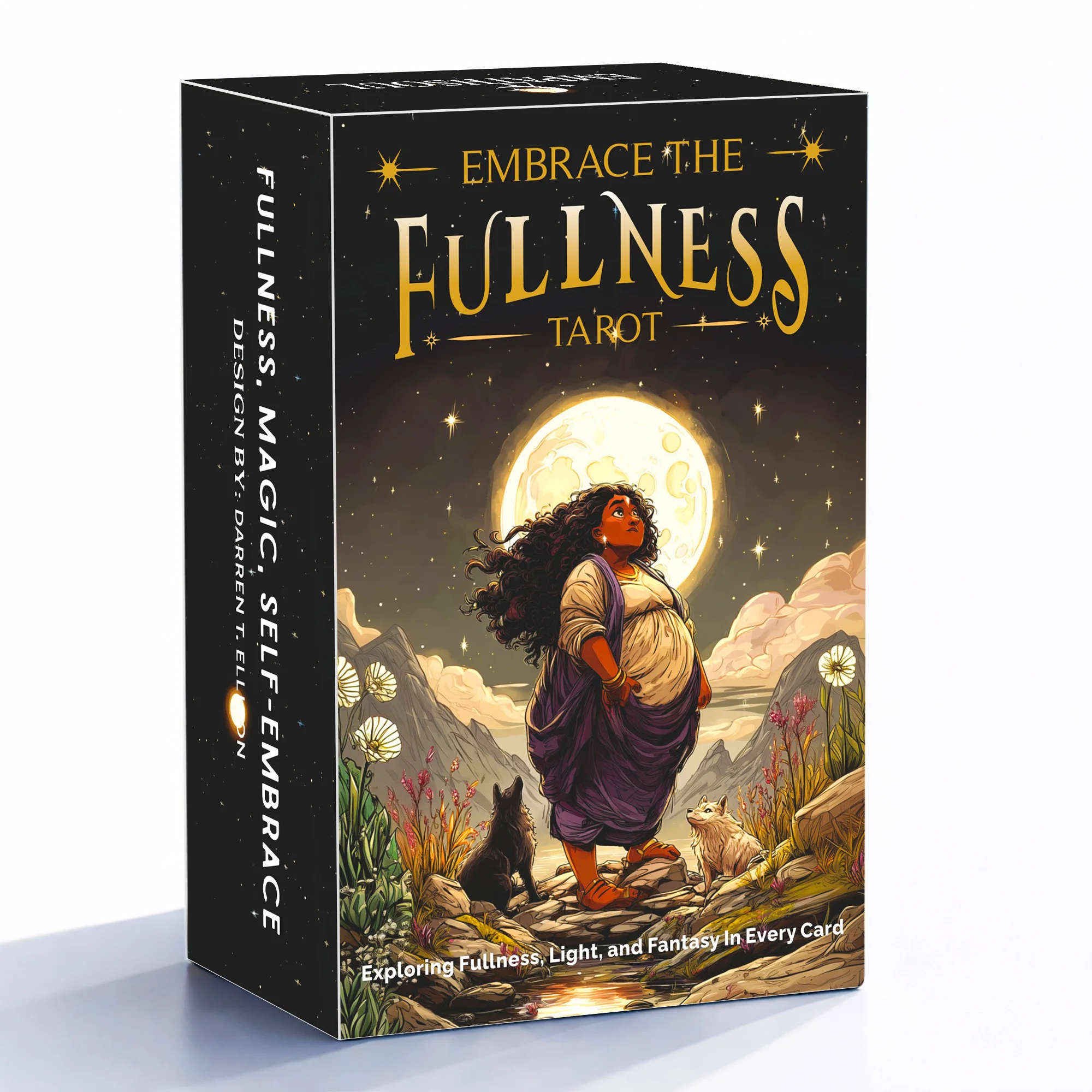 78 Tarot Cards Set, Embrace The Fullness Tarot, Curvy Art Design, with Guidebook, Tarot Cards for Beginners, Card Games, 12*7cm