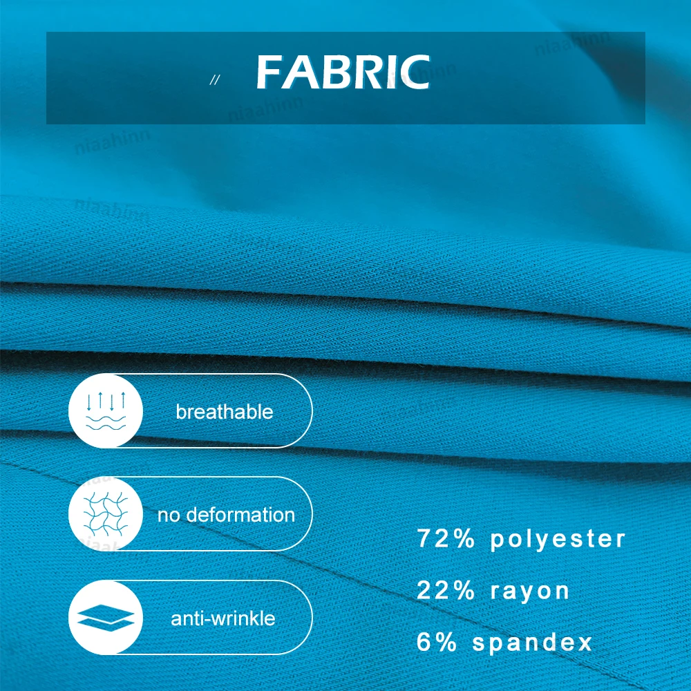 Nurse Uniform Medical Scrubs Surgical Gown Wholesale Nursing Accessories Dental Clinic Pet Grooming Short Sleeved Top Pants Sets