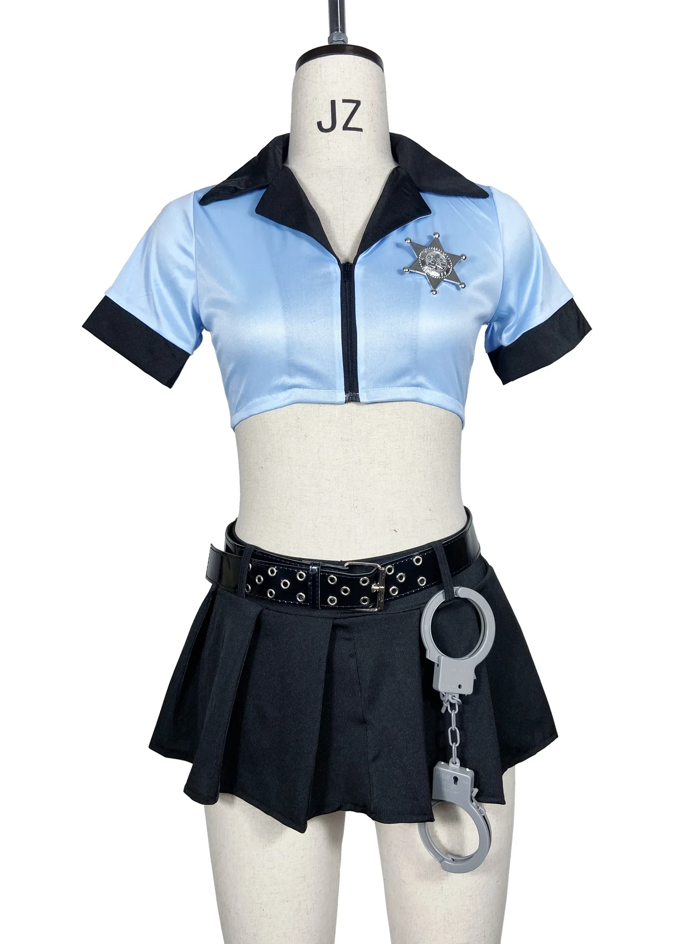 Sexy Female Cosplay Erotic Lingerie Cop Costume Police Uniform Ladies Nightclub Performances Costumes Women Miniskirt Outfit