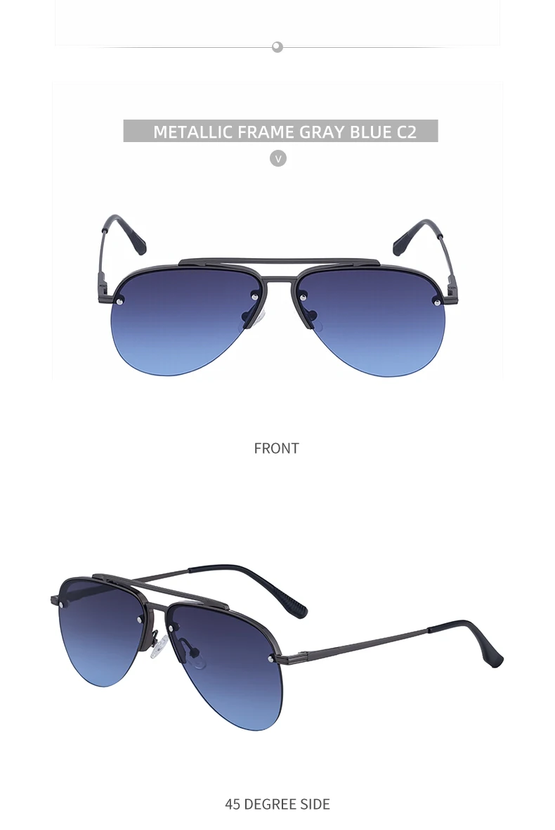 Steampunk Oval Pilot Sonnenbrille Männer 2025, Luxus Marke Vintage Doppel Strahl Sonnenbrille Für Männliche Trendy Punk Metall Rahmen Brillen – Detail 15