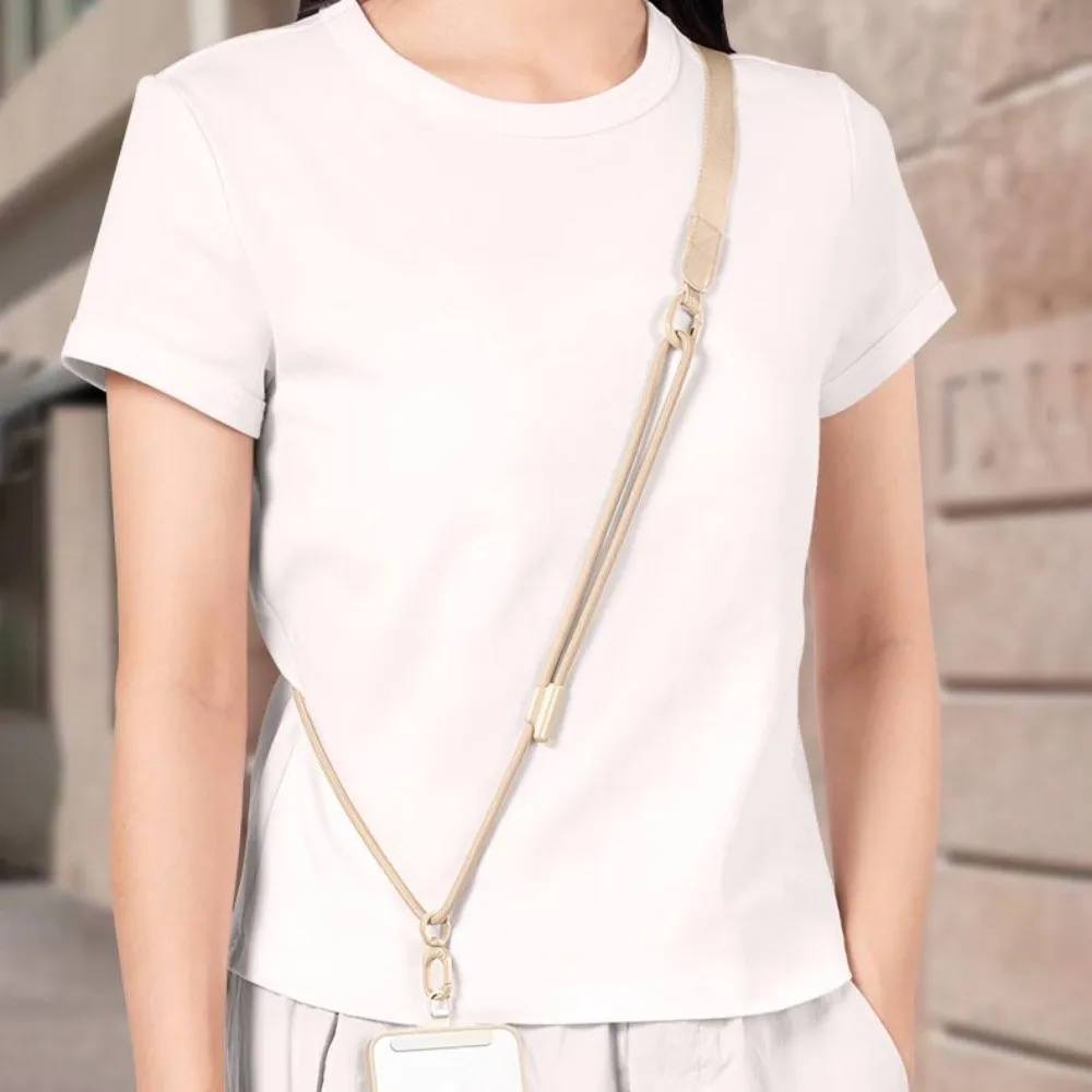 

Adjustable Mobile Phone Lanyard Long Neck Hanging Crossbody Phone Strap Metal Buckle Dual Widths Mobile Phone Chain