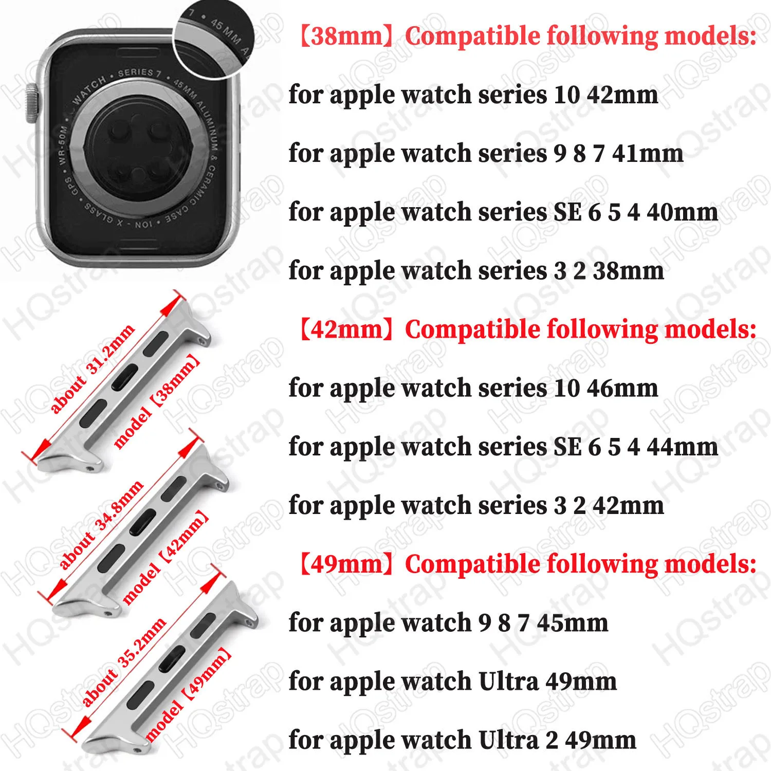 Elastic Watchband for Iwatch 40mm 44mm 45/49mm Stainless Steel Band for Apple Watch Series 8 7 6 5 4 9 Se 10 Expansion Luxury image 5