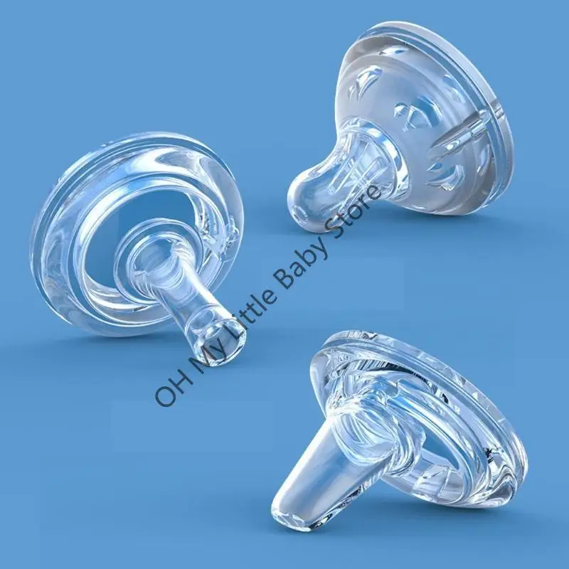 M76C لينة سيليكون واسعة الفم مص فوهة تحويل للرأس واسعة الرقبة زجاجة رضاعة للأطفال شرب كوب القش #2