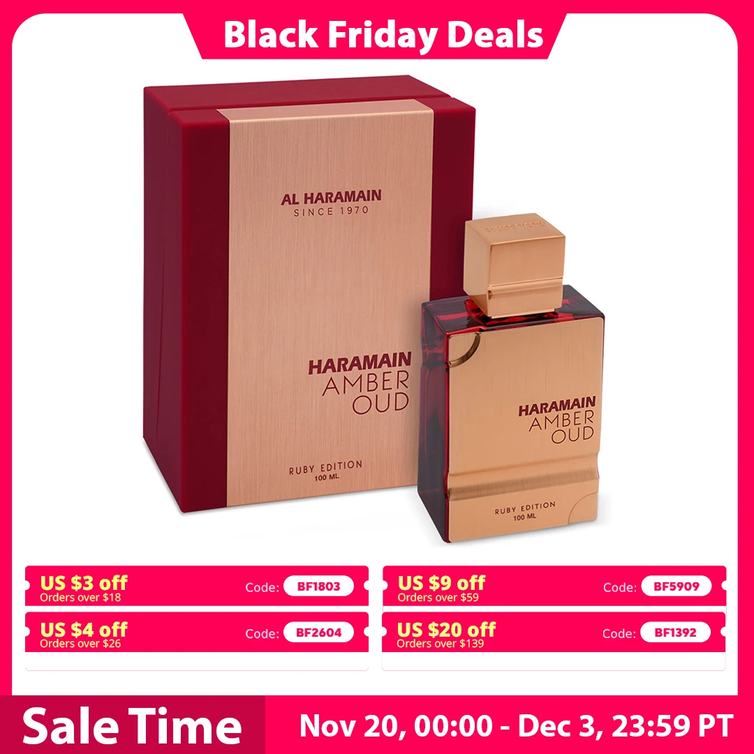 Al Haramain Amber Oud Ruby Eau De Parfum for Unisex 3.3 Ounce