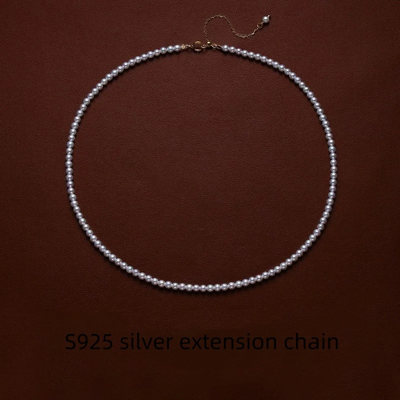 

Vintage White Imitation Pearl Chain Choker Necklace for Women