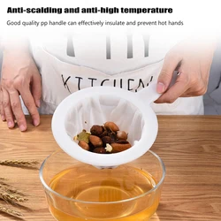 80/200/450 Mesh Reusable Nylon Ultra Fine Filter Mesh Strainer Spoon Sieve Soy Milk Juice Coffee Food Filter Kitchen Colander
