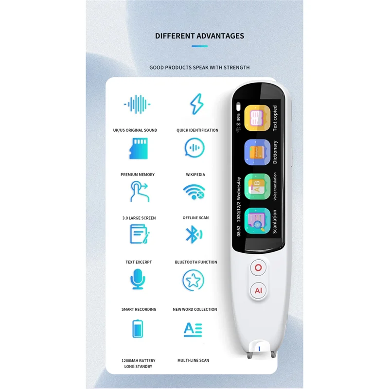 Excellent-Smart 134 Kind Voice Smart Translator Pen Multifunction Offline Translation Real Time Language Translator Business Tra