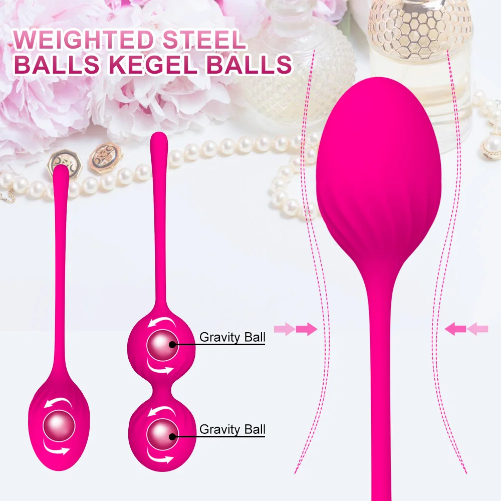 Kegel Balls Vagina Ball Safe Silicone Smart Geisha Ball Ben Wa Ball Vibrator Vaginal Tighten Exercise Machine Sex Toys for Women