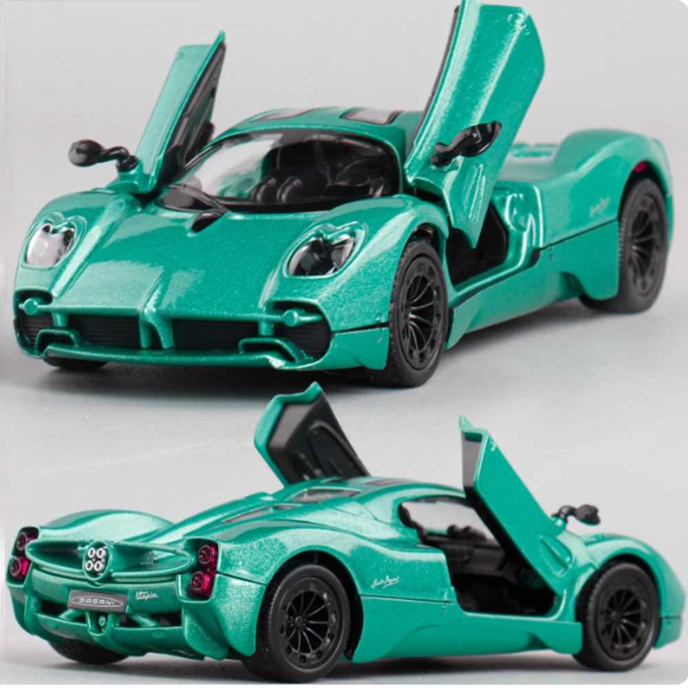 

1:36 Pagani Utopia Zonda Huayra Toyota Cruiser, модель спортивного автомобиля, игрушка, откатные двери, открытые модели транспортных средств, подарки для детей