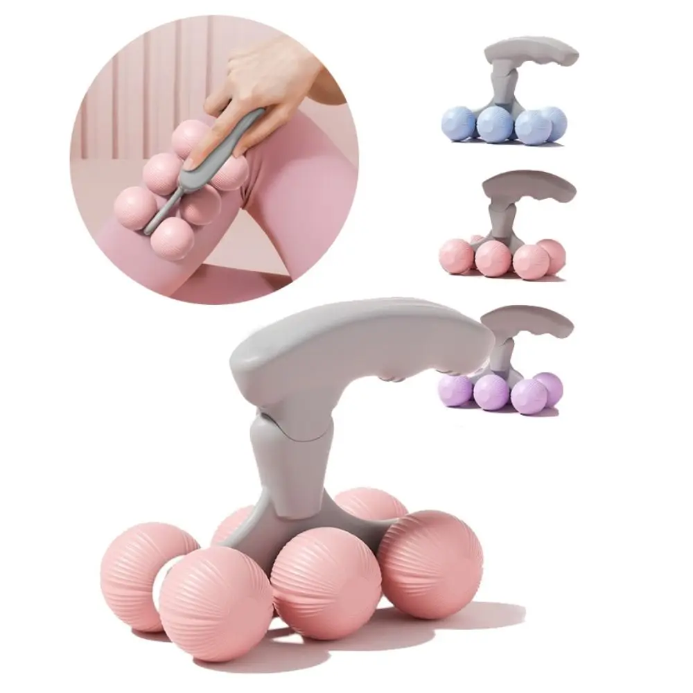 

Массажное колесо мини-размера с шестью колесами, многофункциональный шестиколесный дизайн, ручной массажер, роликовый массажер для облегчения боли в ногах