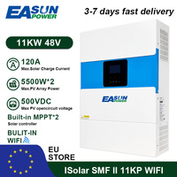 EASUN POWER 11KW Off Grid Hybrid Solar Parallel Inverter Dual Output 48V 230V 120A MPPT Charger Pure Sine Wave Inverter WIFI BMS