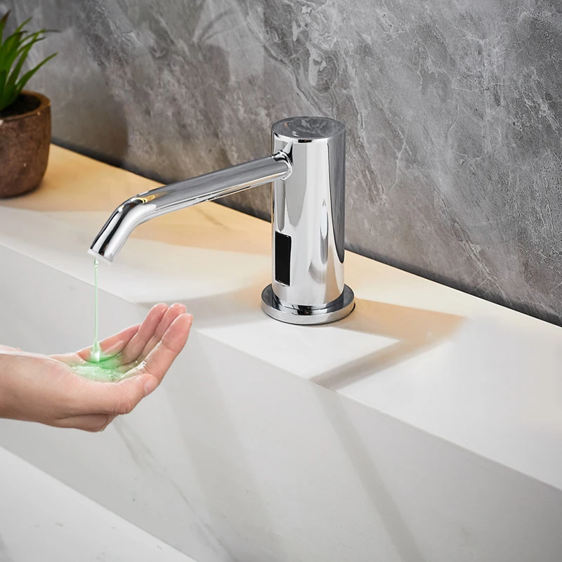 Infrared Motion Sensor Soap Dispenser Bathroom Touchless Smart Automatic Foam Liquid Lotion Bottle Dispensers Deck Mount WC Taps