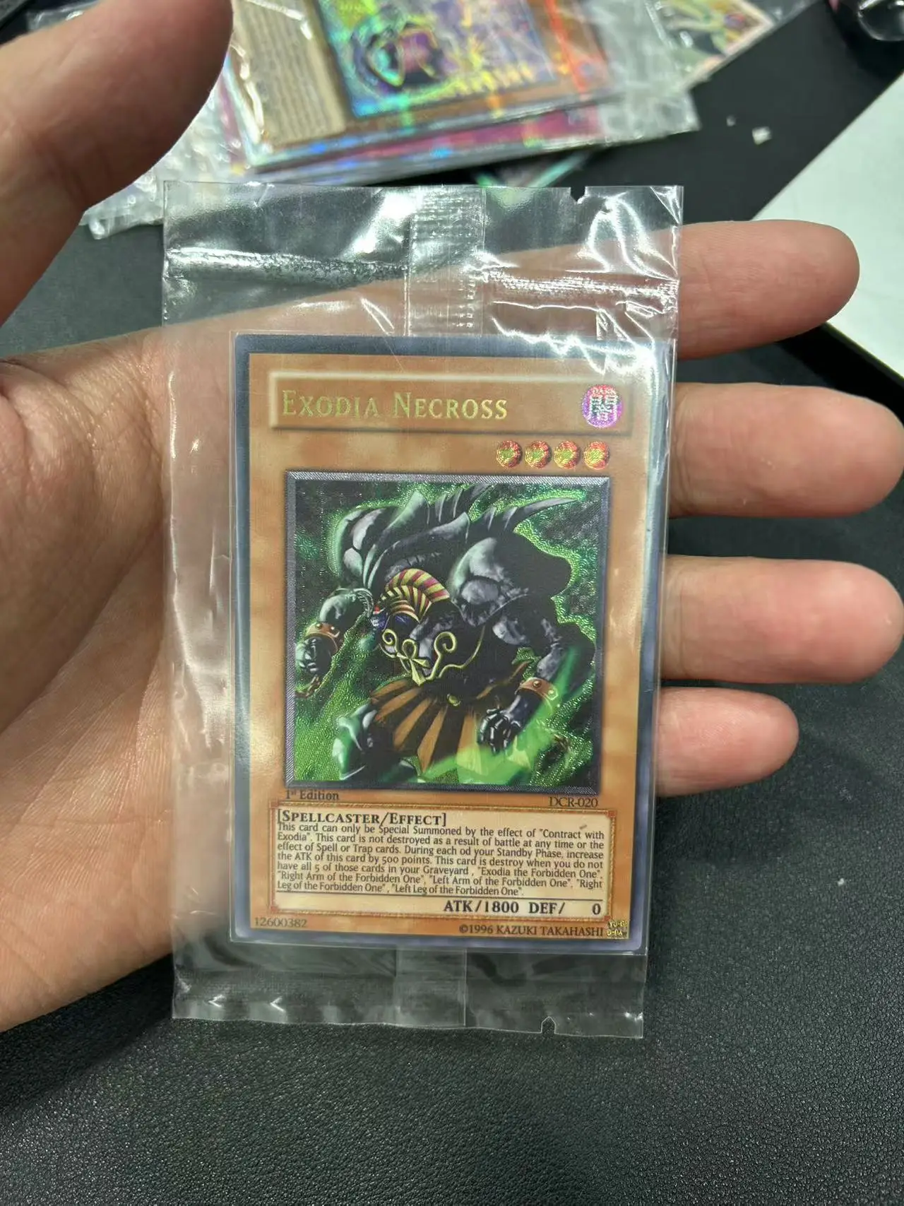 

Yu Gi Oh Ultimate Rare/UTR TCG Exodia Necross (DCR-020) Настольная игра Коллекция английской на заказ Карта (не оригинал)