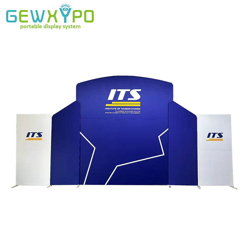 

23ft Wide Portable Adverting Display Stretch Easy Fabric Pillow Case Banner Backdrop Stand With Your Custom Graphics Printing