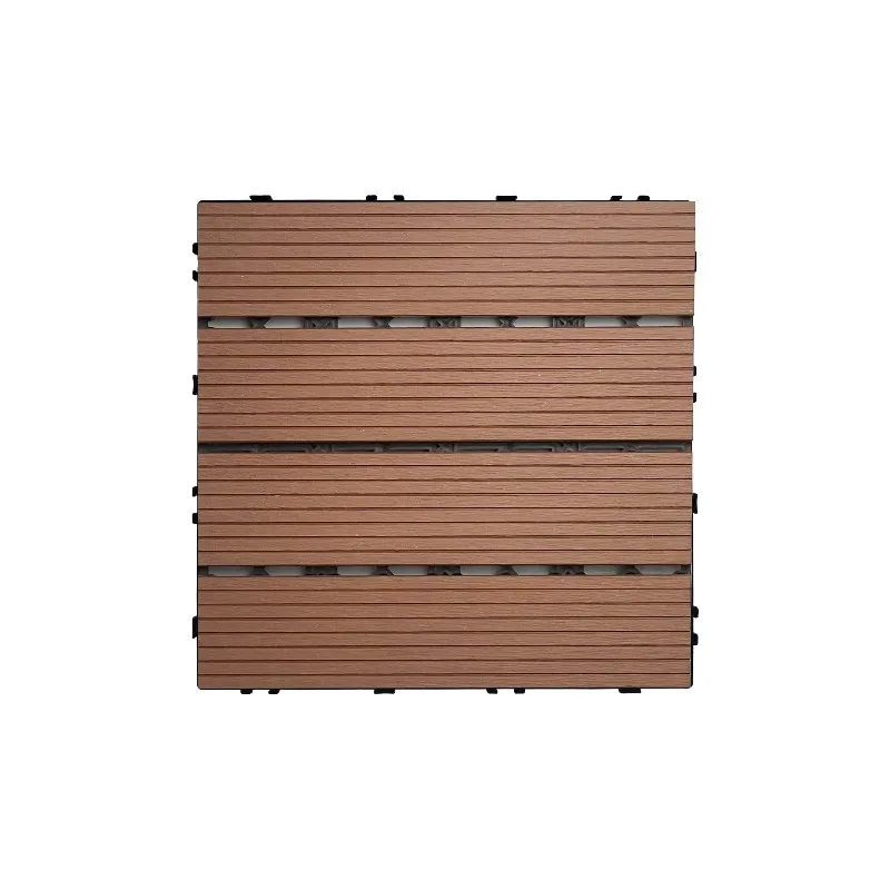 WPC Interlocking Composite Floor Tiles, Modern Design, Easy Installation, Backyard Courtyard Garden, Custom Color