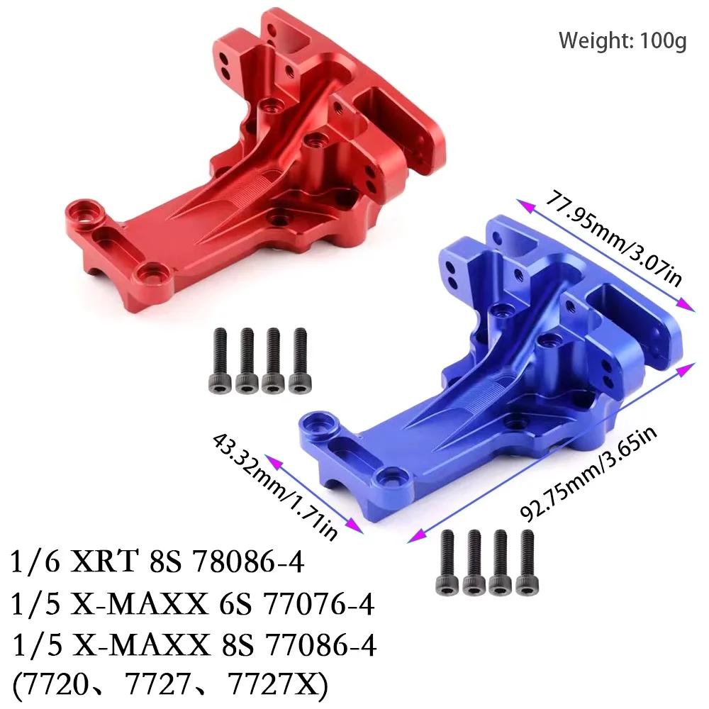 Metalowa przednia górna osłona przekładni różnicowej grodziowej 7720 do TRAXXAS 1/5 X-MAXX 6S 8S 1/6 XRT 8S części do ulepszenia samochodów zdalnie