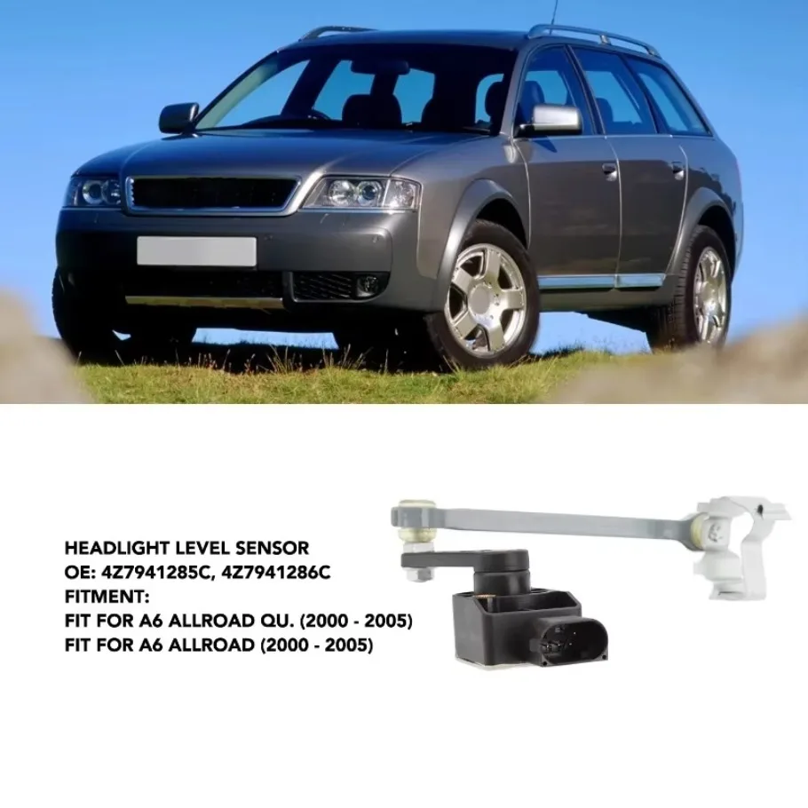 Headlight Level Sensor High Accuracy Improved Stability 4Z7941285C Front Height Leveling Sensor Fit For Audi A6 Allroad