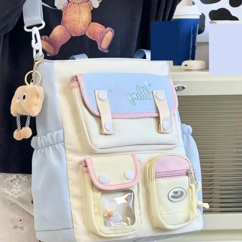 

Новая мягкая сумка в стиле Soft Girl, корейская студенческая школьная сумка в стиле Ita Bag, сумка через плечо для униформы JK, повседневная сумка-кроссбоди для выставок комиксов