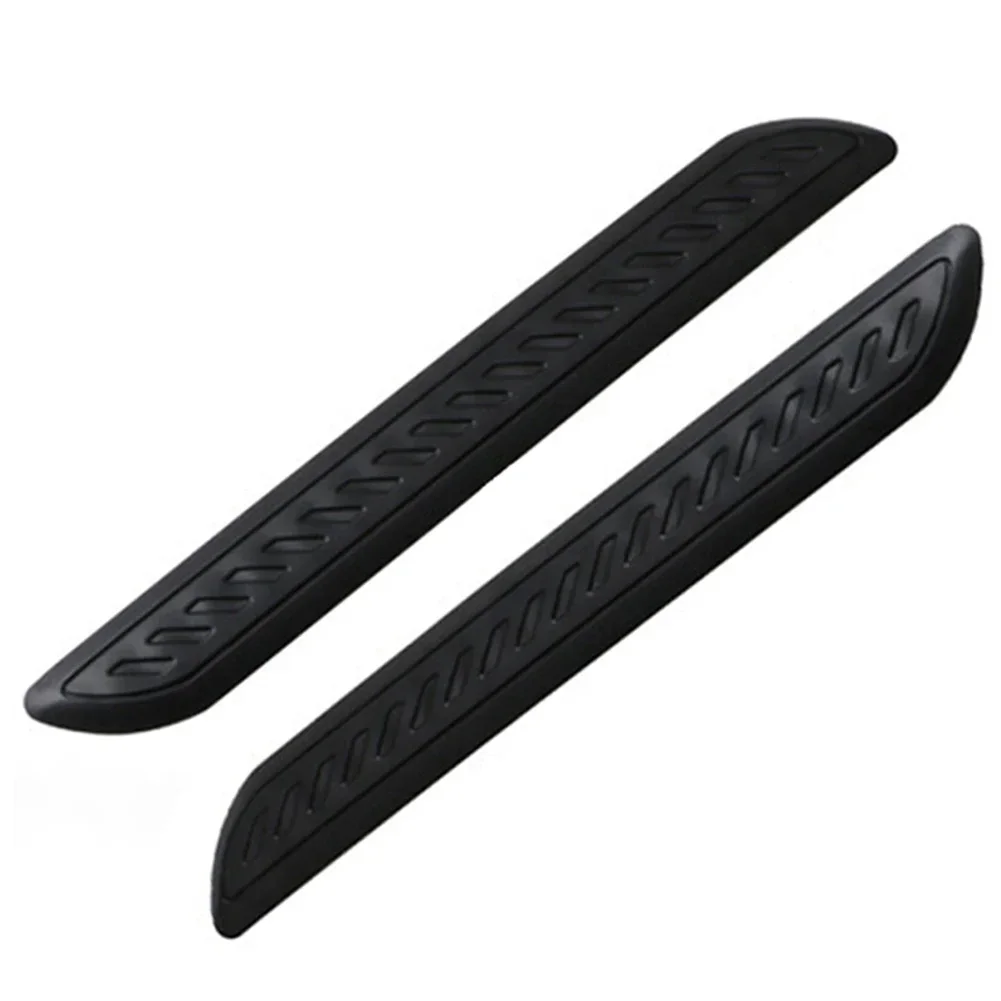 2 Pcs Car Bumper Anti-collision Strip Edge Corner Scratch Resistant Stickers Rubber Sticker Protection Strip