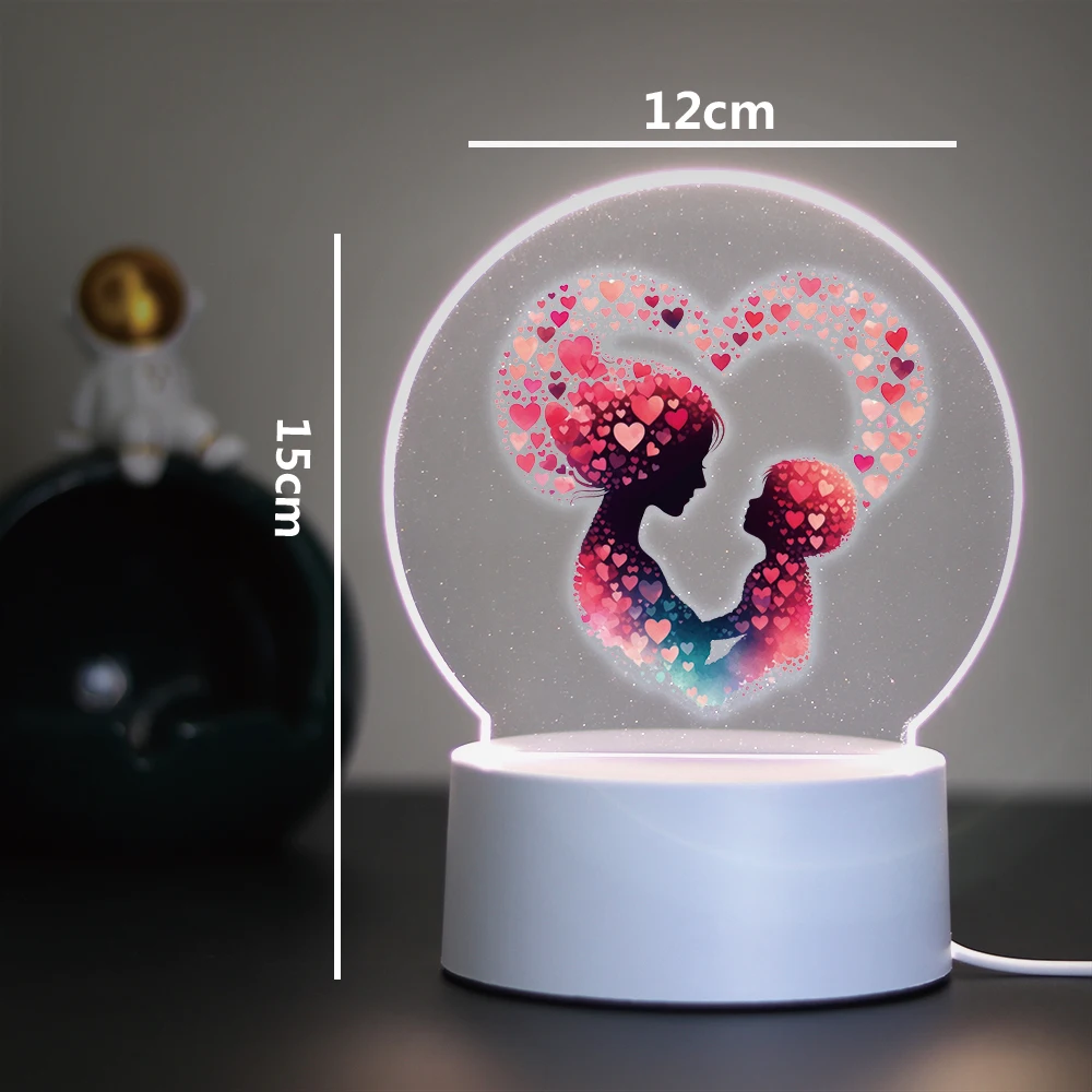 Mom and child 3D Led Night Lamp For Bedroom Decor Birthday Gift Led Night Light For Home Room Decoration Nightlight