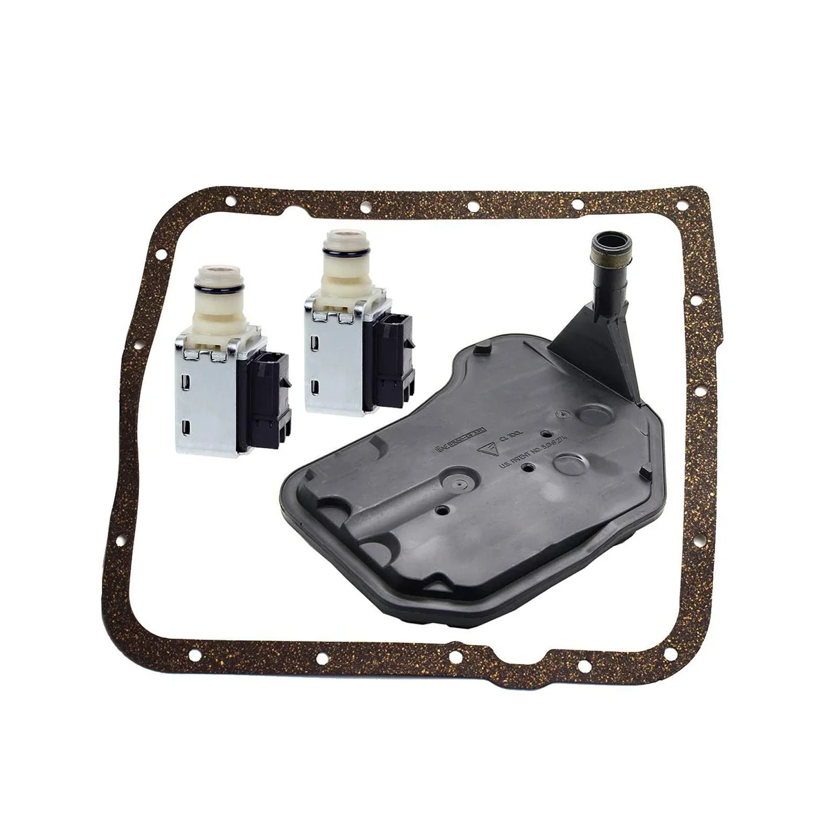 4L60E Shift Solenoid 4L60E Transmission Filter Gasket Kit Compatible for Cadillac Buick Blazer Astro 24230298 24208576