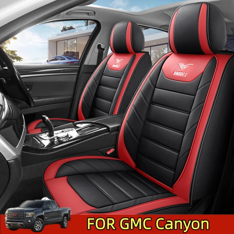 

FOR GMC Canyon Car seat cover artificial leather soft full wrap waterproof wear-resistant seat cover four seasons