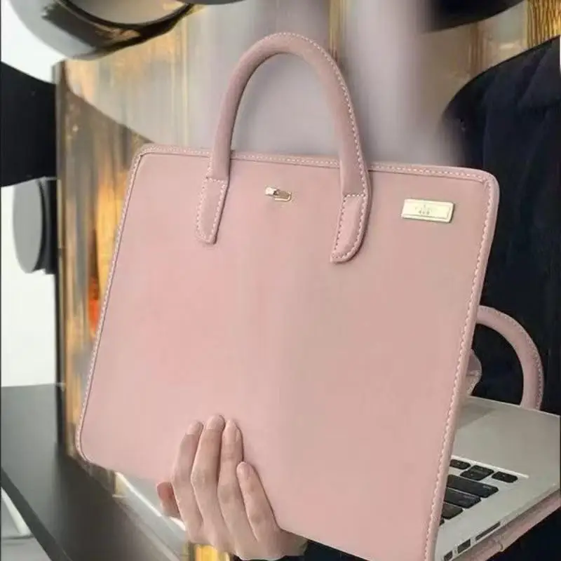 Borsa per computer e custodia protettiva per computer, borsa per laptop, stile da ragazzina rosa