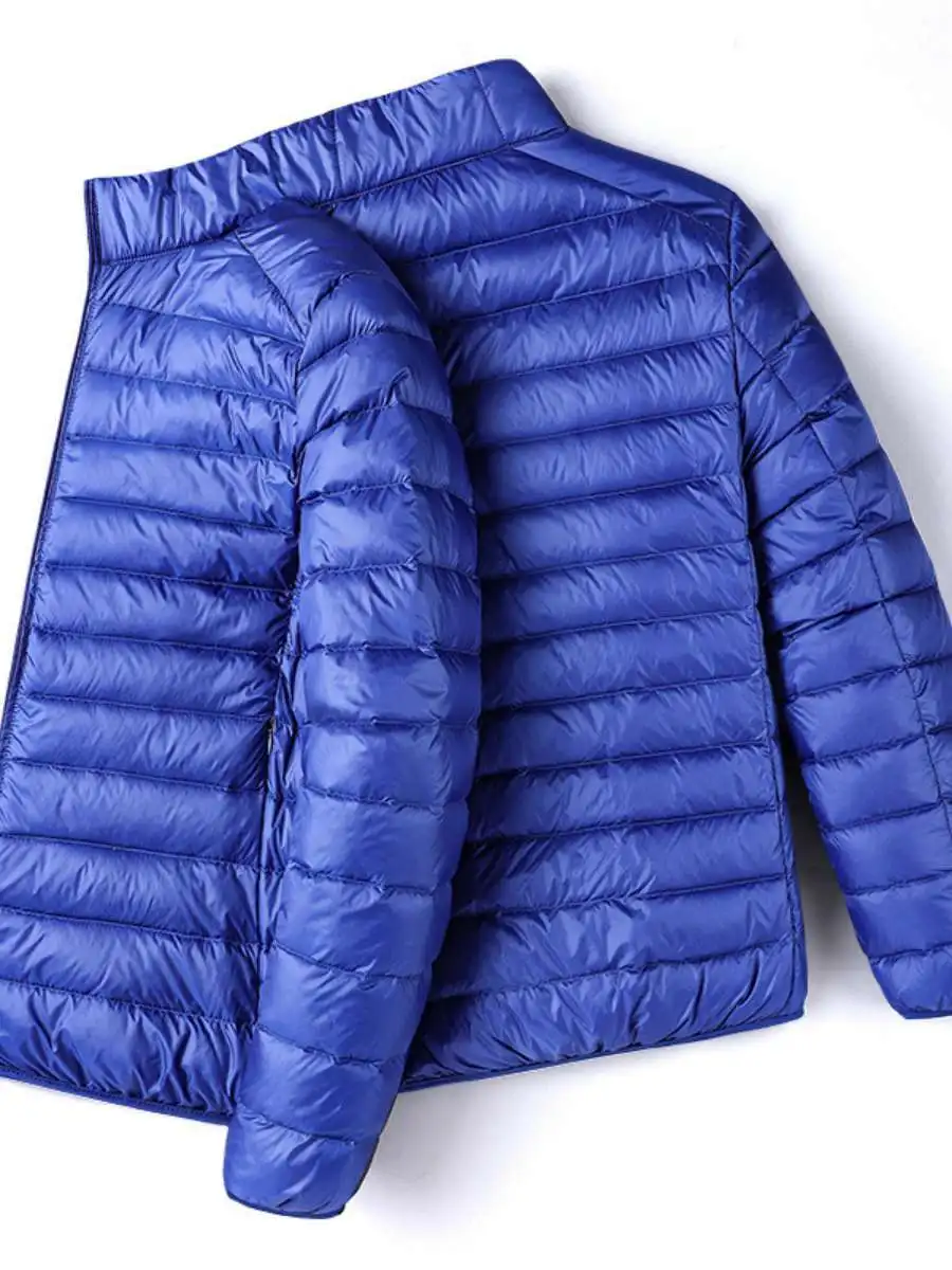 

New Winter Men's Lightweight ort Faion Casual Cotton Jaet Slim Portable Warm Men's Stand Collar Coat Cotton Clothes