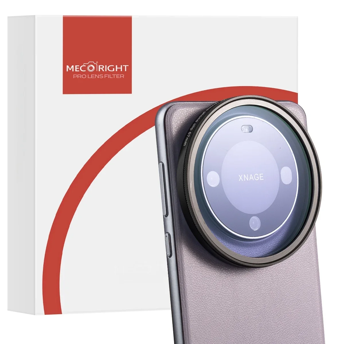 Mecoright Magnetic Mobile Phone Filter Ultra-Thin Sticker Ring Circular 67mm Suitable for Apple, Huawei, OPPO, Xiaomi, VIVO Lens