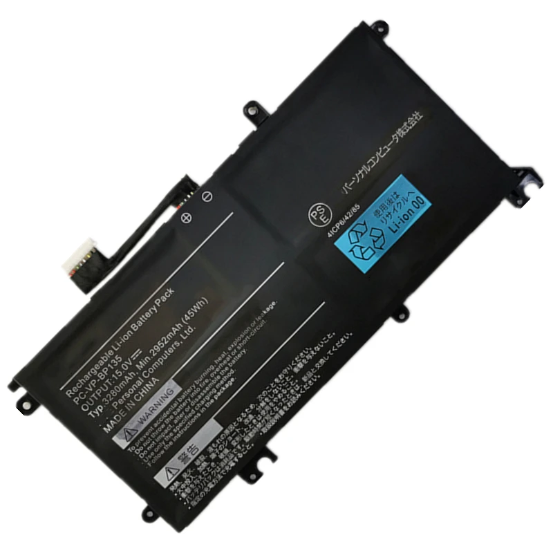 New PC-VP-BP135 4ICP6/42/85 Laptop Replace Battery 15V 45Wh 3280mAh For NEC BP135 Notebook Tablet PC