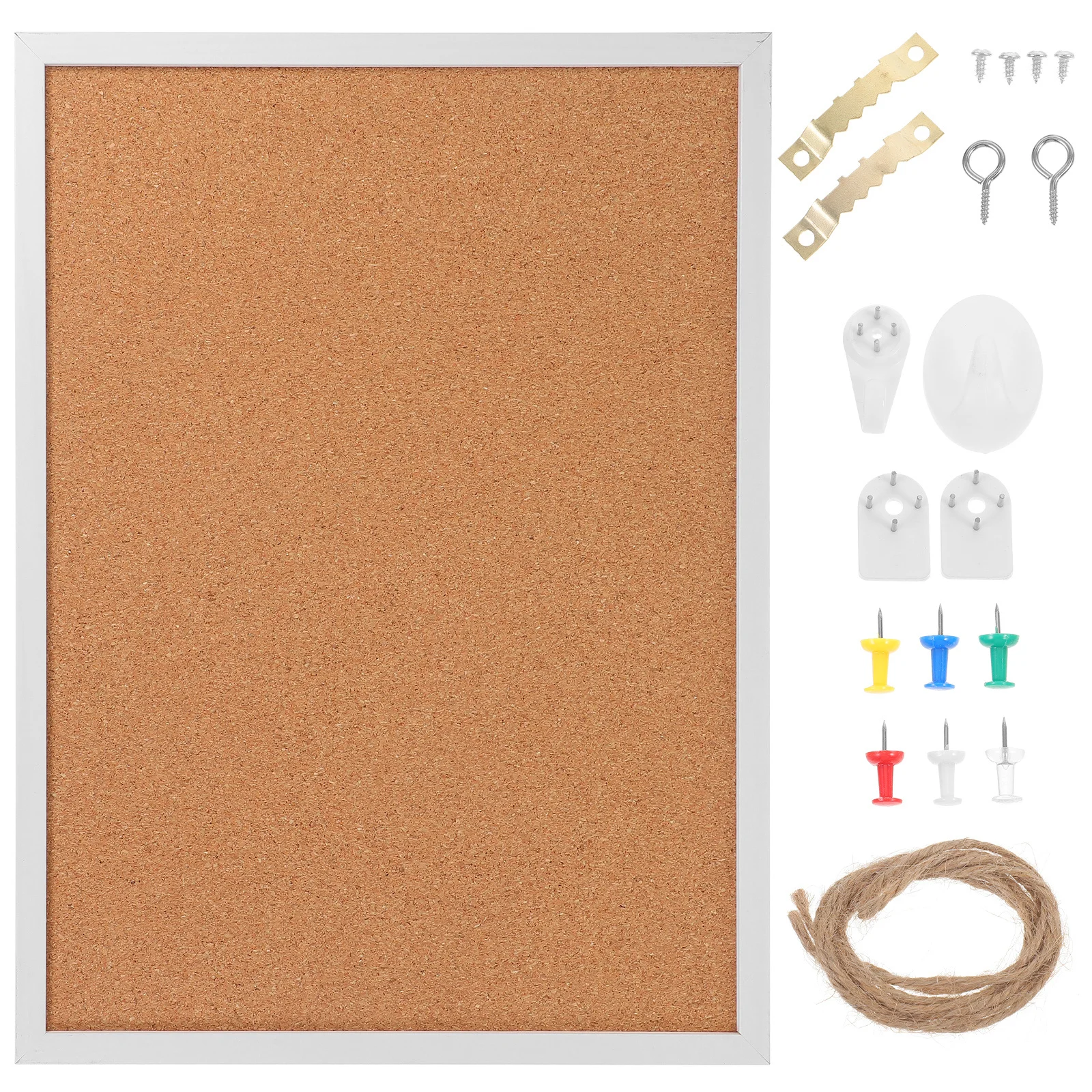 กระดานบอร์ดไม้ก๊อกแบบมีกรอบ DIY กระดานประกาศเปล่าขนาดเล็กสำหรับสำนักงาน ติดผนังสำหรับติดรูปภาพ บันทึก ข้อความ ประกาศ กระดานไม้ก๊อกขนาดใหญ่สำหรับติดผนัง