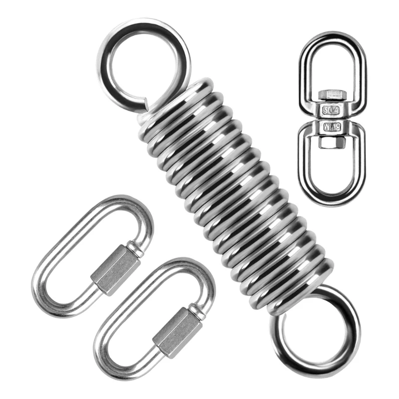 

Steel Yogas Swing Spring 250kg Weight Capacity Rotation Mechanism Hammock Suspension Spring For Hammock Chairs Punching Bag