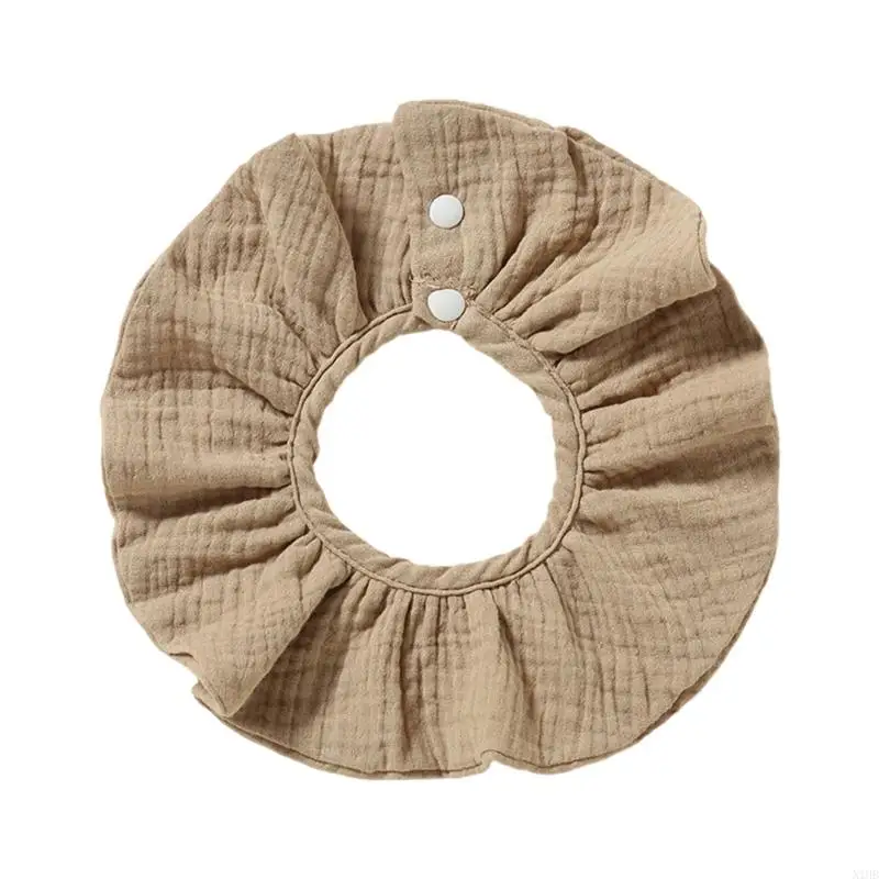 

N1HB Baby Bib 360 Degree Protections Soft Breathable Cotton Gauze Burp Cloth for Newborns and Infants Ages 0-24 Months