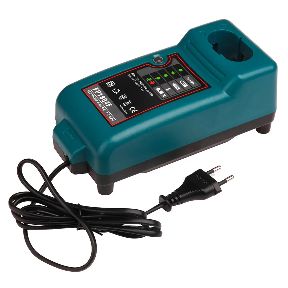 Makita交換用バッテリー充電器、赤いバッテリー、7.2v、9.6v、12v