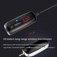 U55C Karaoke Lavalier Wireless Microphone System UHF Automatic Frequency Adjustable