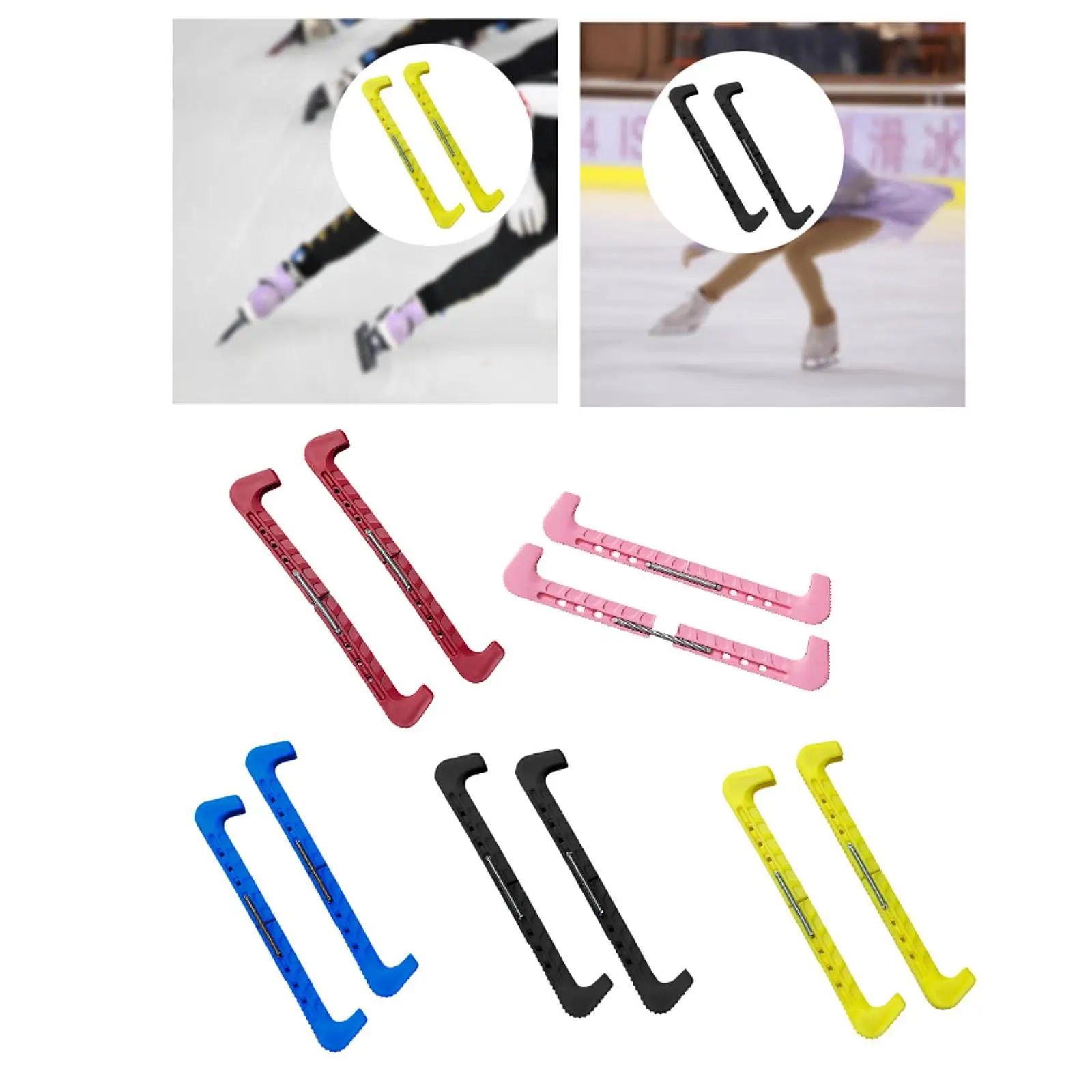

2PCs Skating Blade Cover Eis Skate Guards Protective Ice Lauf Blade Blade covers